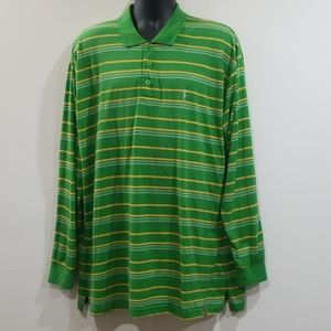 Polo by Ralph Lauren men's green striped shirt